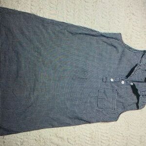 Vintage 90S shaver Lake Black white Gingham sundress M